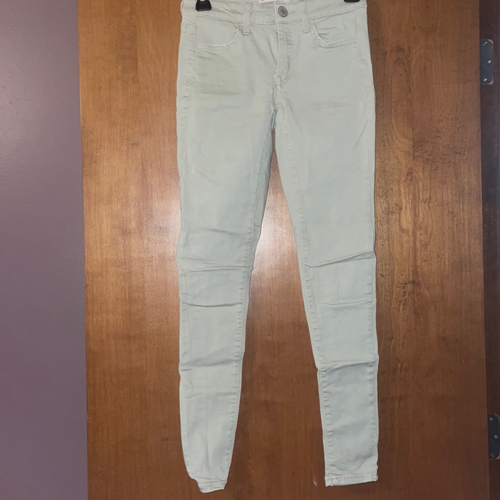 Low Rise Khaki Jeggings